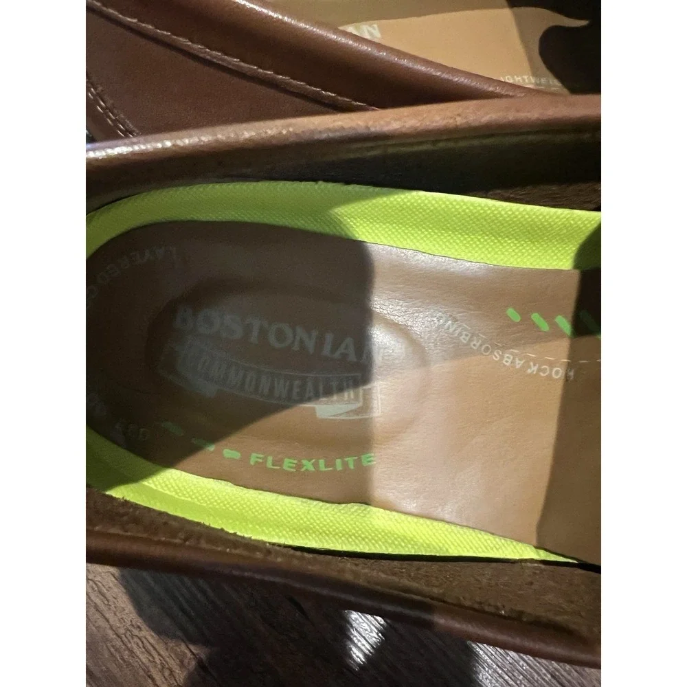 Bostonian Comonwealth Flexlite Men's Slip On Loafers Size‎ 10.5 M Brown Leather